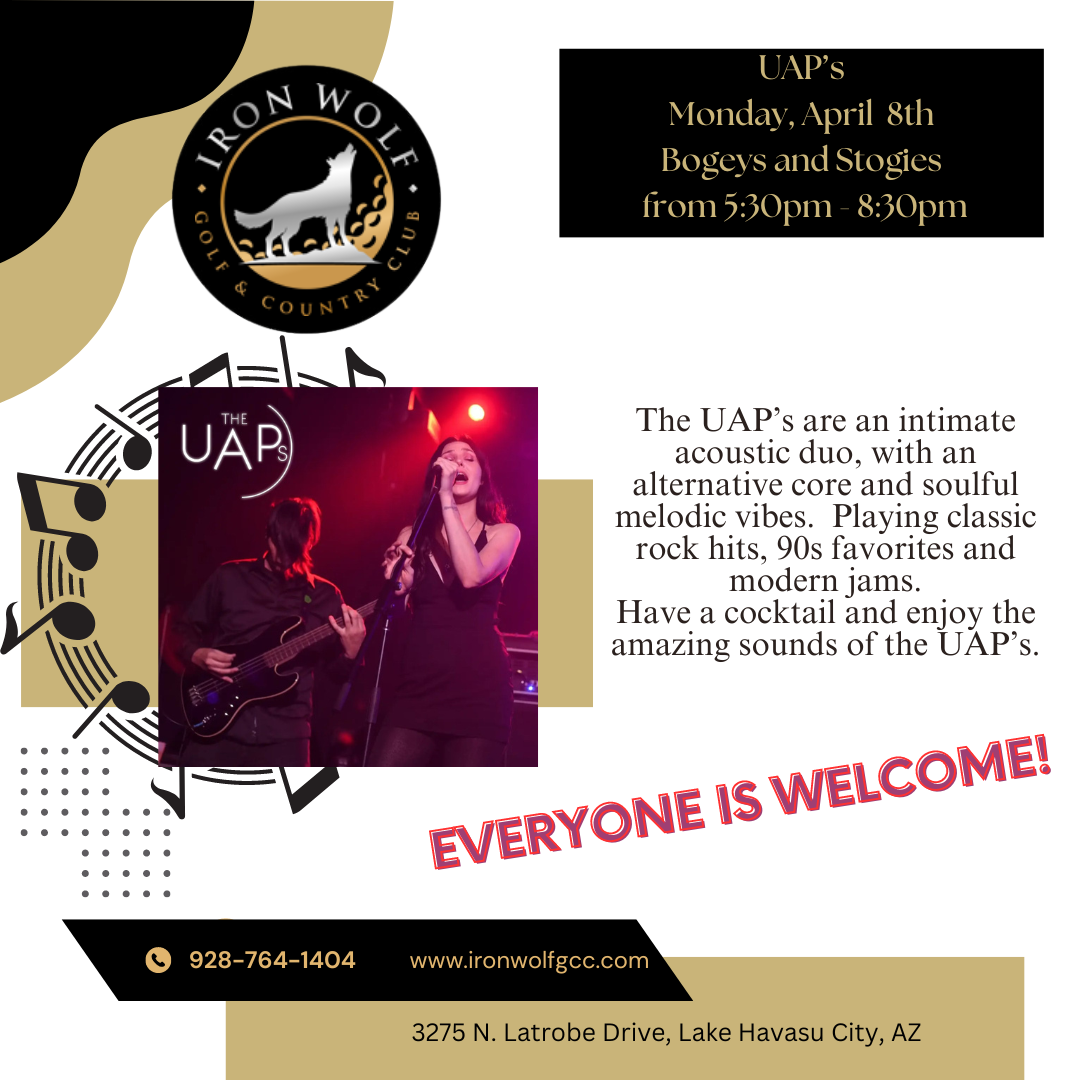 UAP LIVE MUSIC at the IRON WOLF GOLF AND COUNTRY CLUB